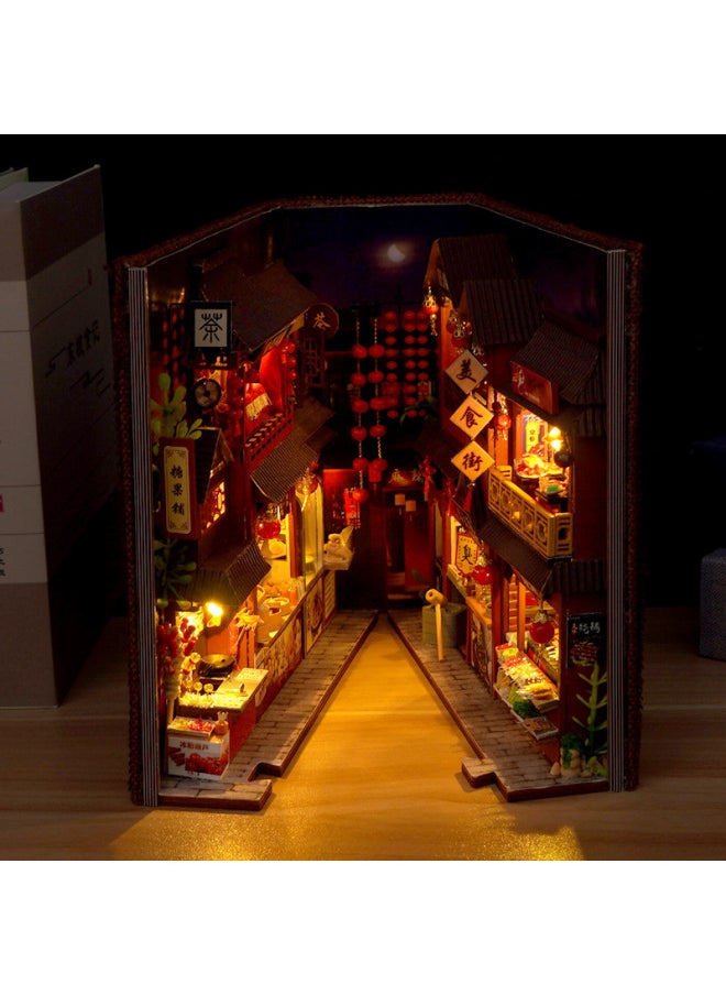 Generic - 天予diy小屋书立TC27中华美食录 手工拼装微缩3d立体拼图创意礼物-颜色:TC27中华美食录（中文） - Image 1