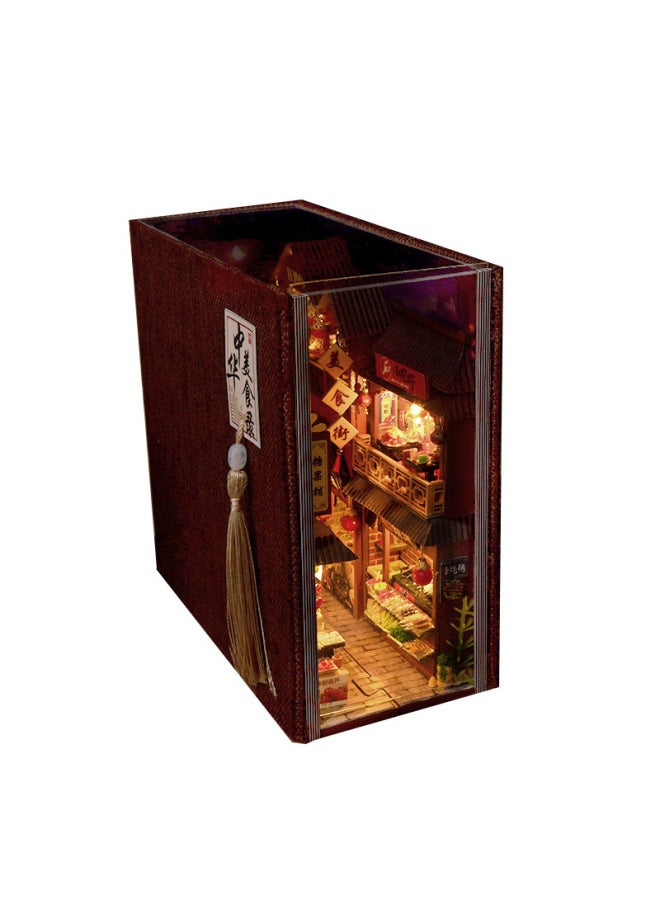 Generic - 天予diy小屋书立TC27中华美食录 手工拼装微缩3d立体拼图创意礼物-颜色:TC27中华美食录（中文） - Image 1