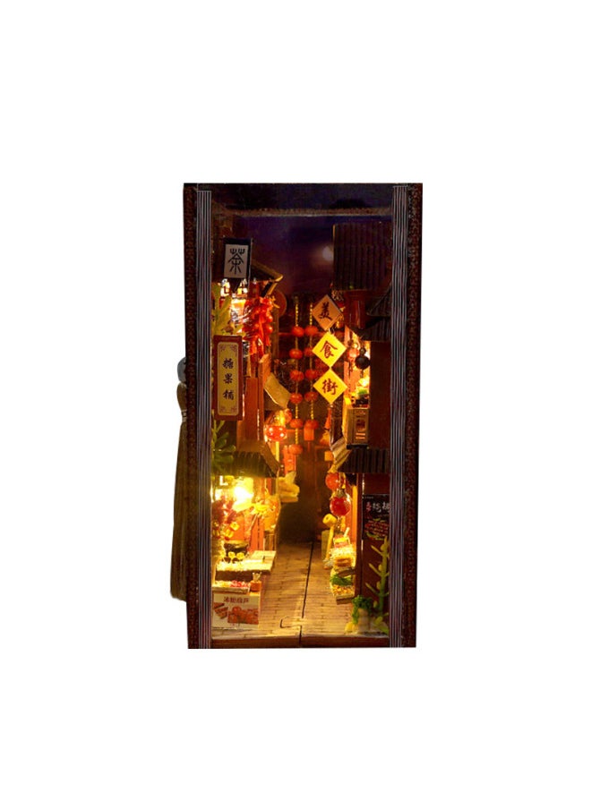 Generic - 天予diy小屋书立TC27中华美食录 手工拼装微缩3d立体拼图创意礼物-颜色:TC27中华美食录（中文） - Image 1