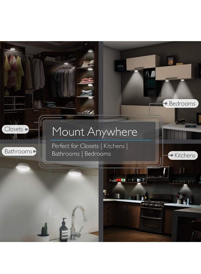 مجموعة من 3 مصابيح LED محمولة للطوارئ الليلية، قابلة لإعادة الشحن، إضاءة أسفل الخزائن، مصابيح جدارية لاسلكية، إضاءة للممرات، مصابيح LED للخزائن، دواليب الملابس، إضاءة الممرات وغرف النوم - Image 4