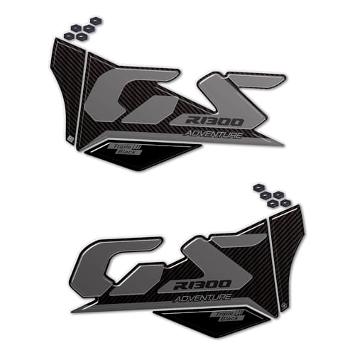 labelbike - 3D Resin Stickers Protections and Side Decorations of Motorcycles Compatible with BMW R1300 GS Adventure - Grey - Image 2