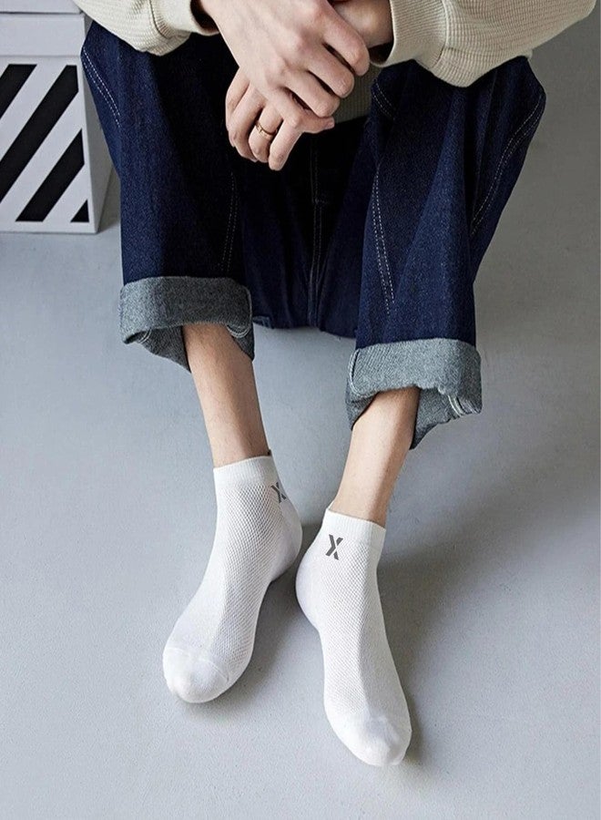 JEMOX BRIGHT Bamboo Ankle Length Socks for Men Pack of 5 | 5X Softer Than Cotton | Odour-Free Anti-Bacterial Breathable Fabric with Cushioned Sole | Ideal for Gym, Walking, Running, Work - Image 2