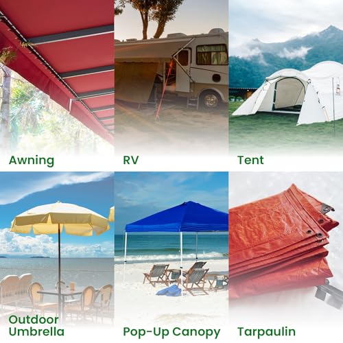 ECOHomes Awning Covers & Tarp Repair Tape - Waterproof Self Adhesive Patch Repair Kit | Patch Tapes for Awnings, Outdoor Canopies, Patio Window Awnings, Gazebos, Tents, RV, Canvas, Boat Covers (Black, 3 Inch) - Image 5