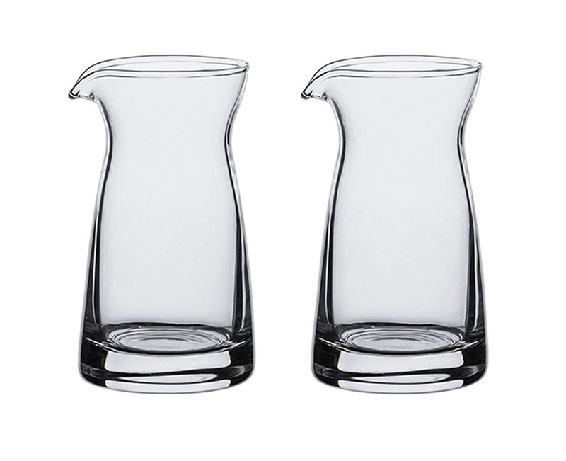 Mozacona Mozacona 2pcs Glass Creamer Pitcher Sauce Serving Pitcher Milk Creamer Jug100ml 