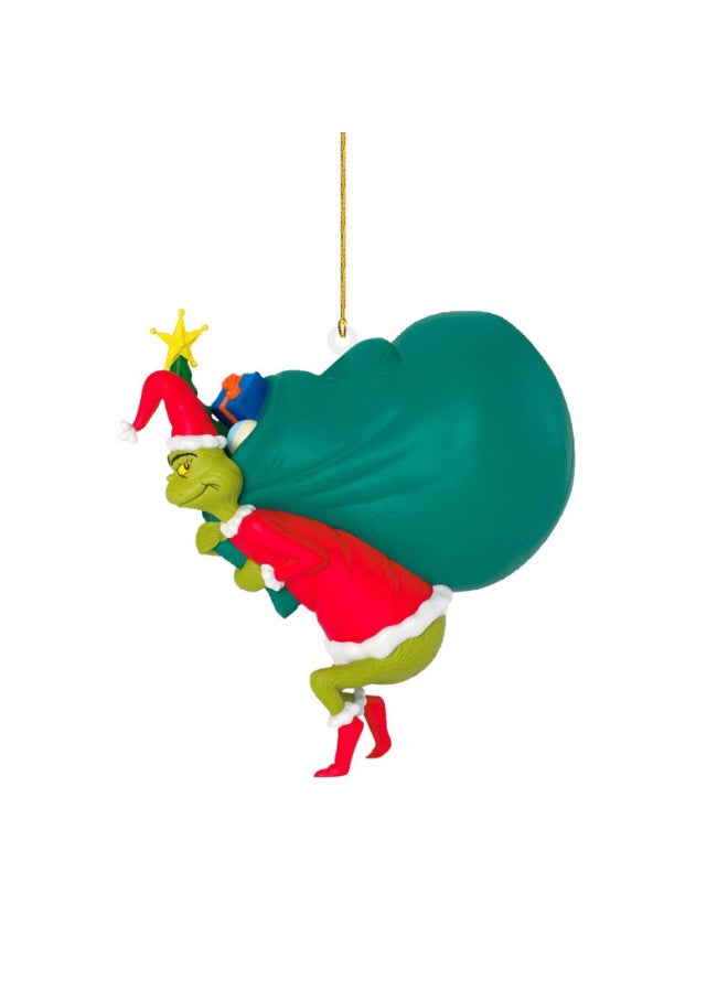 Christmas Grinch Creative Pendant Christmas Tree Decoration Acrylic Pendant Car Rearview Mirror Pendant
