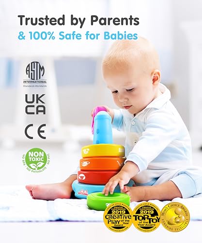 BEST LEARNING Stack  Learn  Developmental Educational Activity Stacking Toy for 6 or 9 Month Old Baby Toys and Up  First 1 Year Boy Girl Gifts for Birthday Gift - Image 5