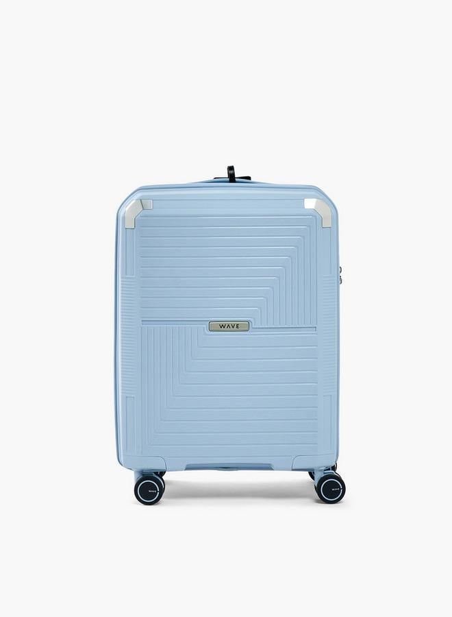 Wave Textured Hardcase Trolley Bag With Retractable Handle - Image 2