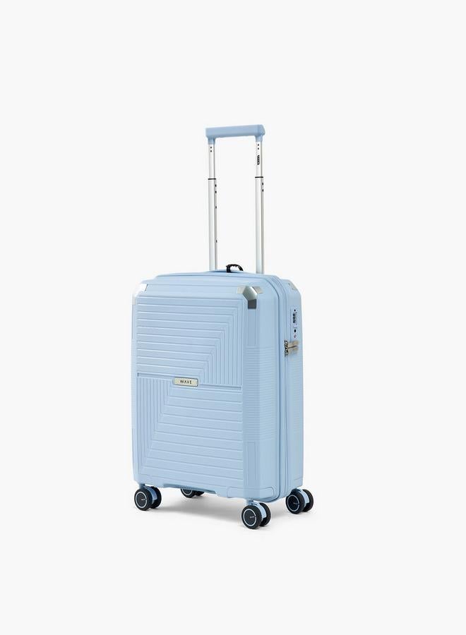 Wave Textured Hardcase Trolley Bag With Retractable Handle - Image 1