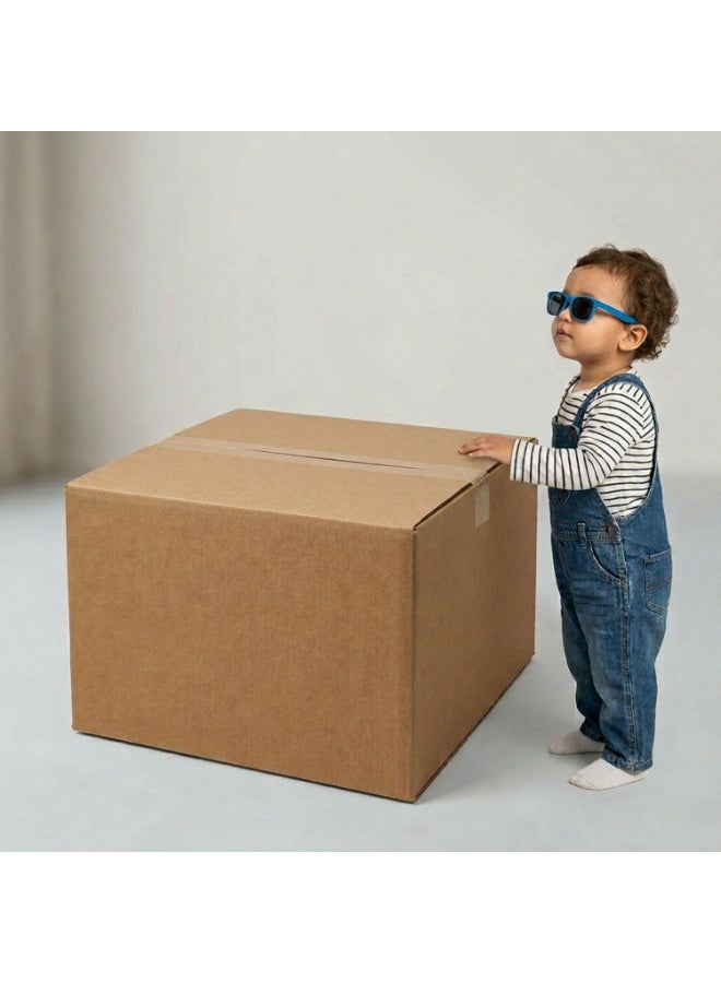 [2 Boxes] Heavy-Duty Cardboard Boxes for Shipping, Moving, and Storage (Dimensions: 52 × 52 × 32 cm) - Image 1