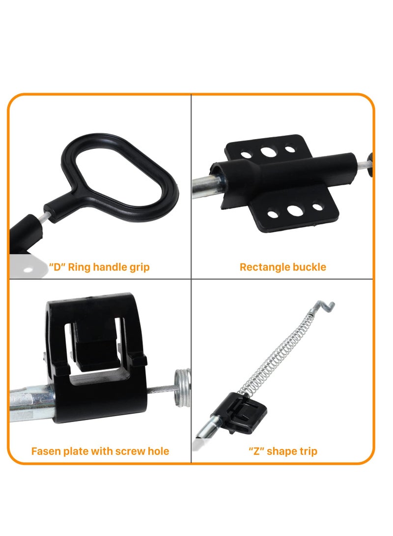 2Pcs Sofa Recliner Pull Cables Replacement，Recliner Sofa Chair Couch Release Lever Pull Handle，Compatible with Ashley and Most Recliner Sofa Brands(D ring)