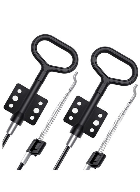2Pcs Sofa Recliner Pull Cables Replacement，Recliner Sofa Chair Couch Release Lever Pull Handle，Compatible with Ashley and Most Recliner Sofa Brands(D ring)