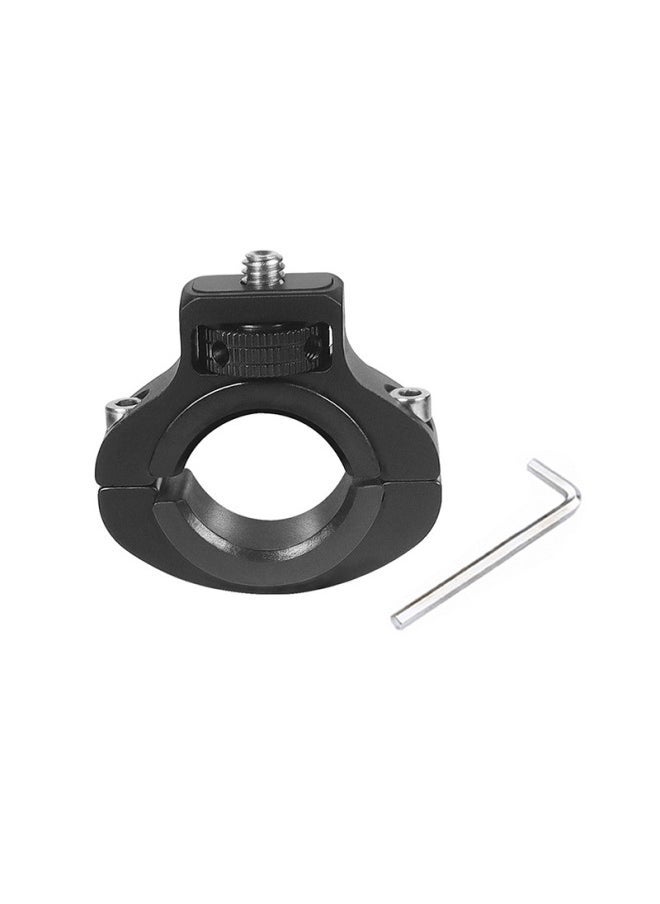 Generic 1/4 Screw Bicycle Clamp Sports Camera Tripod Bike Mount For 2232mm Handlebar Diameter Digital Computer Accessories-Color:Black  - Image 1