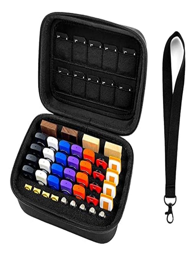 JBOS USB Flash Drive Case Memory Card Case SD SDXC SDHC Card Holder Organizer Thumb Drive Case USB Drives Storage Case for Sandisk/Samsung/SamData/Inland/PNY/Netac/ (Case Only with Label and Strap) - Image 2