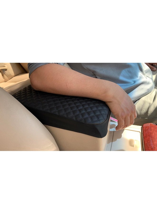 It's us Fit for Toyota Tacoma 2005-2014 Center Console Lid Armrest Cover Protector Decor Black - Image 4