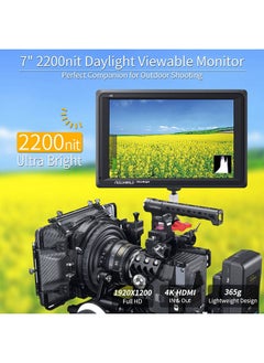 Feelworld FEELWORLD FW279 7 INCH ULTRA BRIGHT 2200NIT DAYLIGHT VIEWABLE DSLR CAMERA FIELD MONITOR 4K HDMI  - Image 2