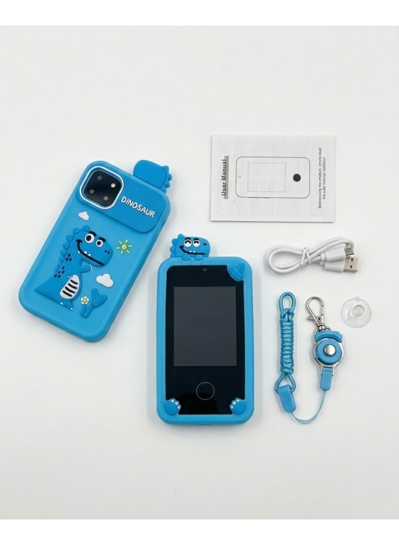 KIDS SMARTPHONE FOR CHILDREN,EDUCATIONAL LEARNING TOY WITH GAMES,CAMERA AND MUSIC CARTOON ANIMALS DESIGN,MULTI COLOUR - Image 3