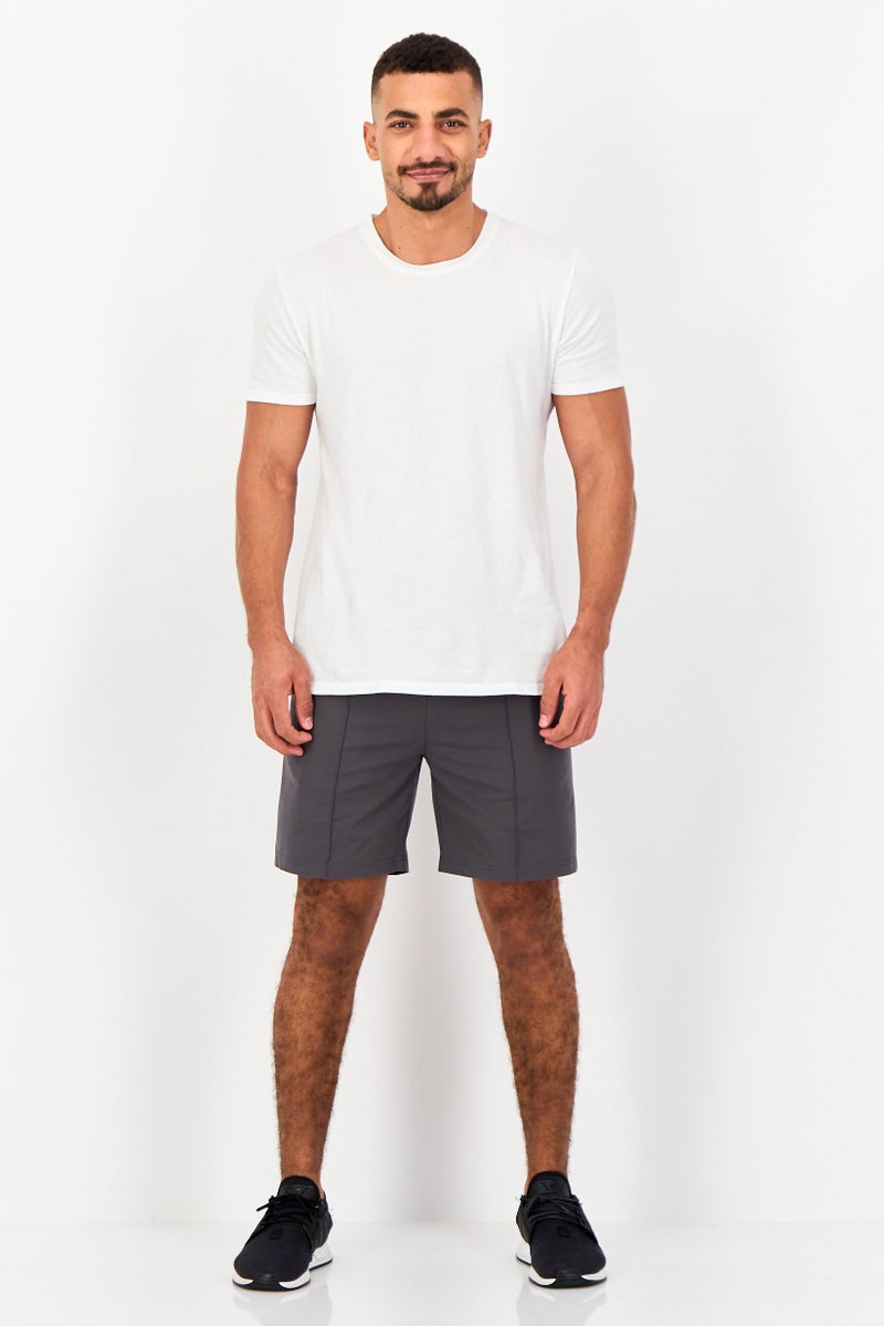 RBX Men Sportswear Fit Outdoor Shorts, Dark Grey - Image 2
