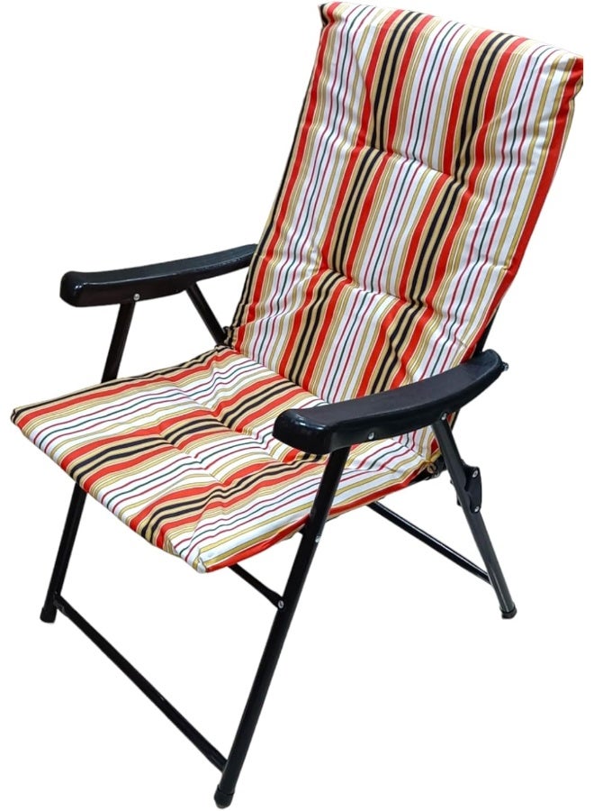 GO2CAMPS Foldable Camping Chair with Cusion Premium Quality | Beach Chair | Garden Chair | Fishing Chair | Travel Chair | Picnic Chair - Image 1