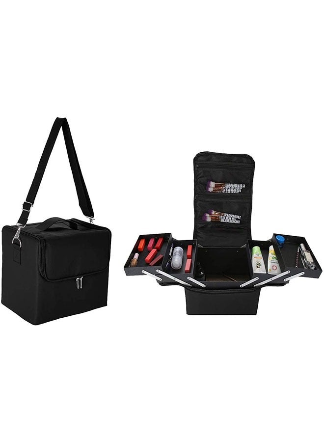 منظم احترافي كبير لفرش المكياج وأدوات التجميل أثناء السفر - Image 1