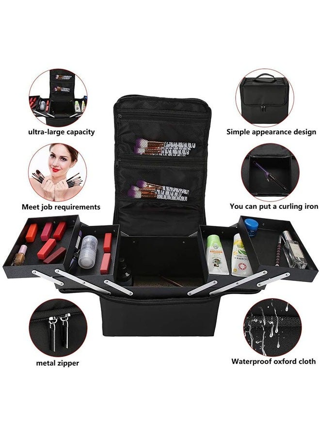 منظم احترافي كبير لفرش المكياج وأدوات التجميل أثناء السفر - Image 4