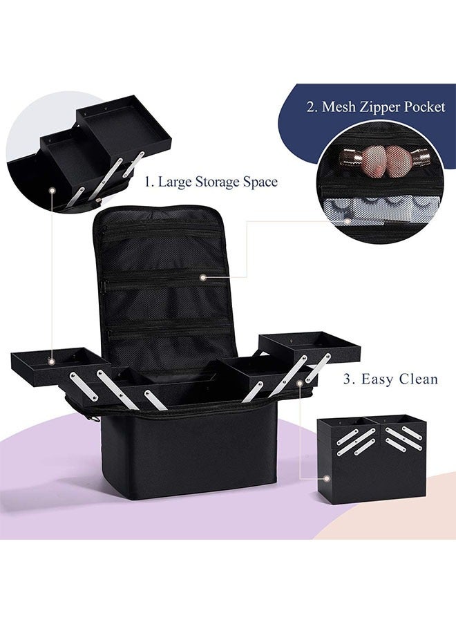 منظم احترافي كبير لفرش المكياج وأدوات التجميل أثناء السفر - Image 5