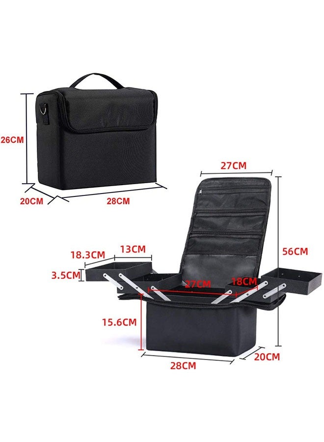 منظم احترافي كبير لفرش المكياج وأدوات التجميل أثناء السفر - Image 3