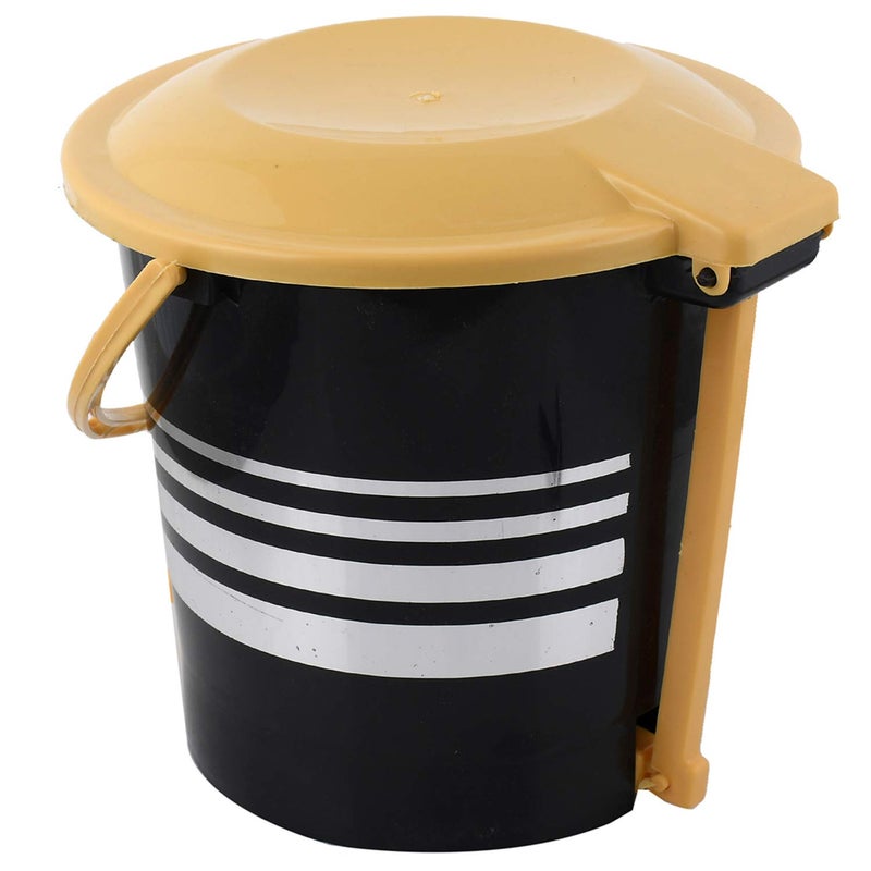 Kuber Industries Kuber Industries Plastic Dustbin Garbage Bin with Handle10 Liters Yellow CTKTC38006  - Image 2