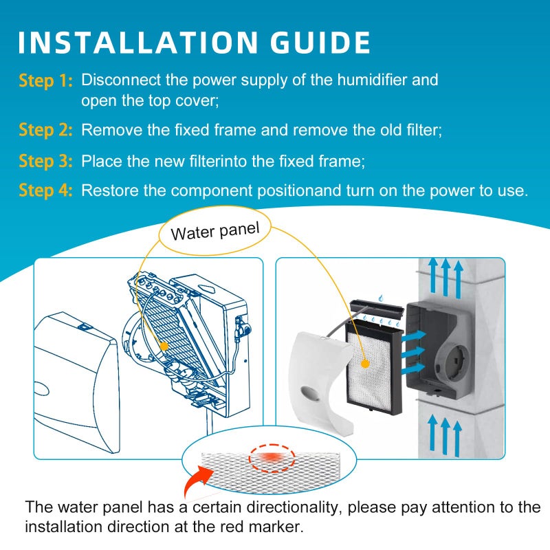 URYKEC 4750 Home Humidifier Maintenance Kit, No. 35 Water Panel Humidifier Replacement Filter, Fits for Aprilaire Whole Home Humidifier Models: 700, 700A, 700M, 760, 760A, 768 - Image 3