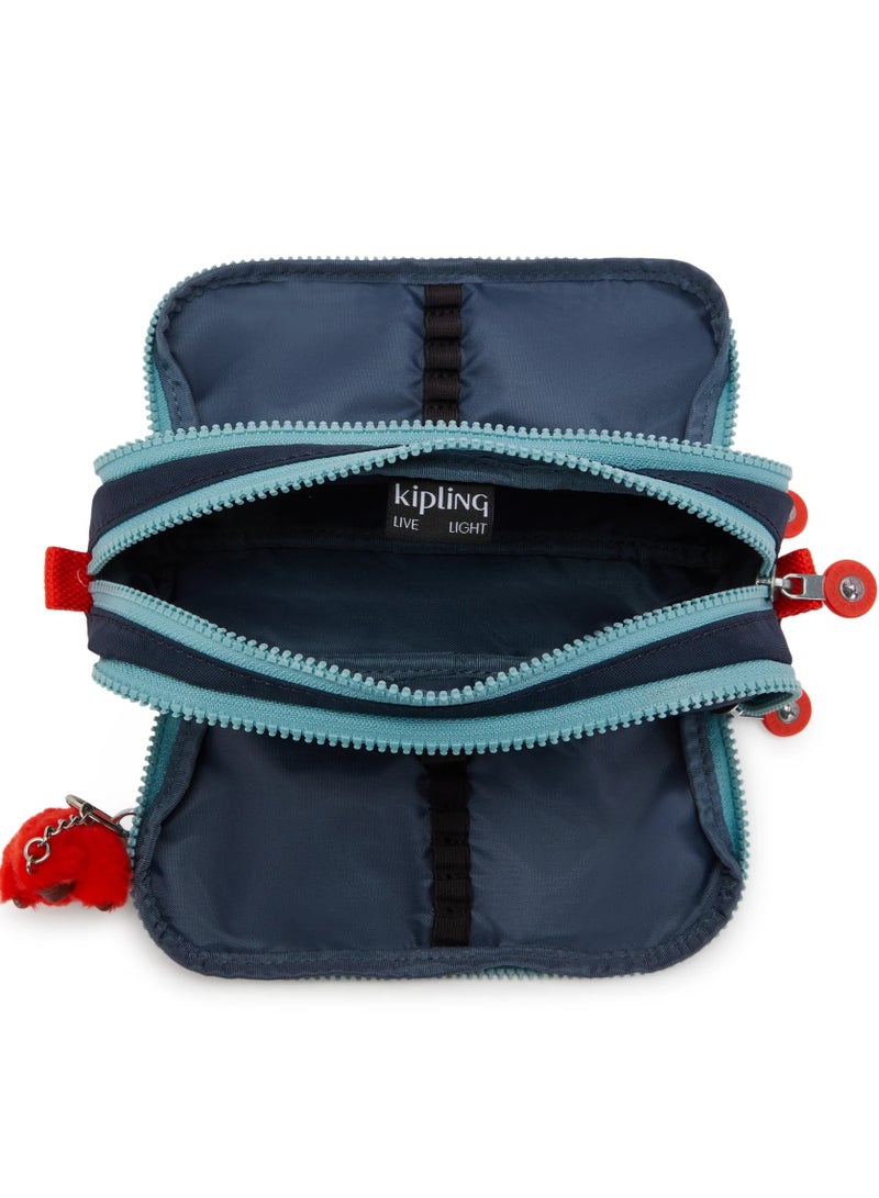 kipling حافظة أقلام جيتروي كوزمو زرقاء كبيرة - Image 3