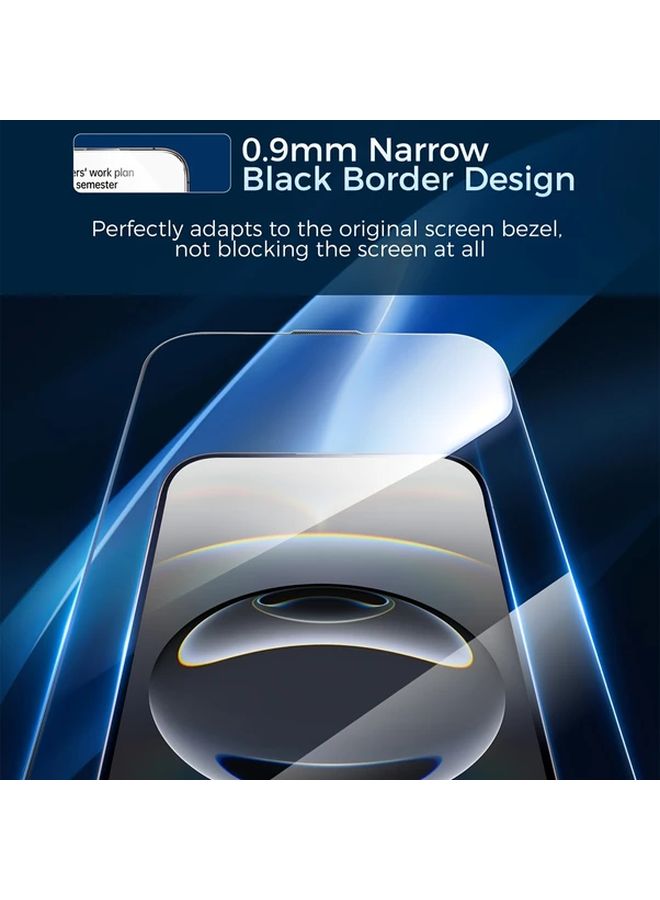 3Pcs Tempered Glass Screen Protector For iPhone 17 Pro Max HD Clear Anti Fingerprint - Image 4