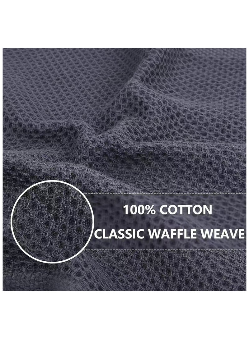 100% Cotton Kitchen Towel Towels Tea Towel Dish Towel Cleaning Cloth Washcloth Rag Super Soft Absorbent and Quick Drying Rag, 34x34 CM, 4 Pack (Mixed Colors) - Image 3