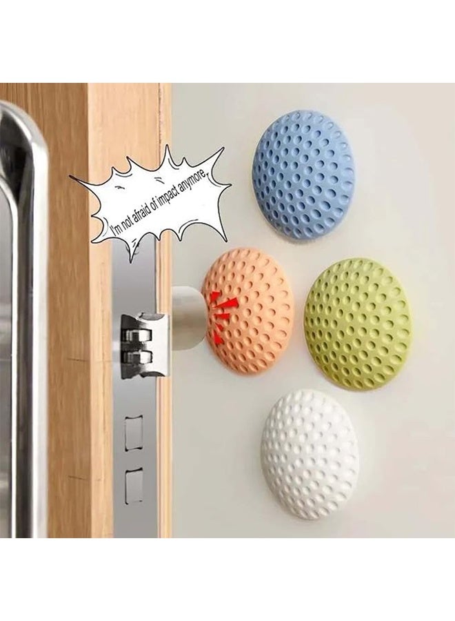 واي جيه مجموعة واقي الجدار سدادة الباب ، 8 قطع من المقبض المطاطي ، وسادة درع الجدار المستديرة ، مقبض الباب ذاتي اللصق ، سدادة واقية من المصد ، توقف مطاطي 8 قطع - Image 4