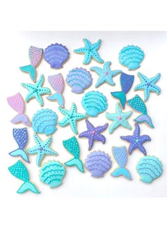 Sweet seven Create Underwater Magic with an 8-Piece Stainless Steel Sea Creatures Cookie Cutter Set - Shark, Mermaid Tail, Seahorse, and More! Baking Fun Awaits!  - Image 2