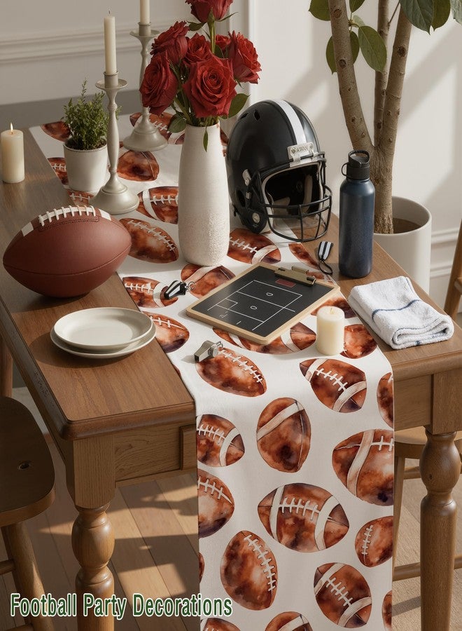 OHOME زينة حفلات كرة القدم - مفرش طاولة على شكل كرة قدم - Image 3