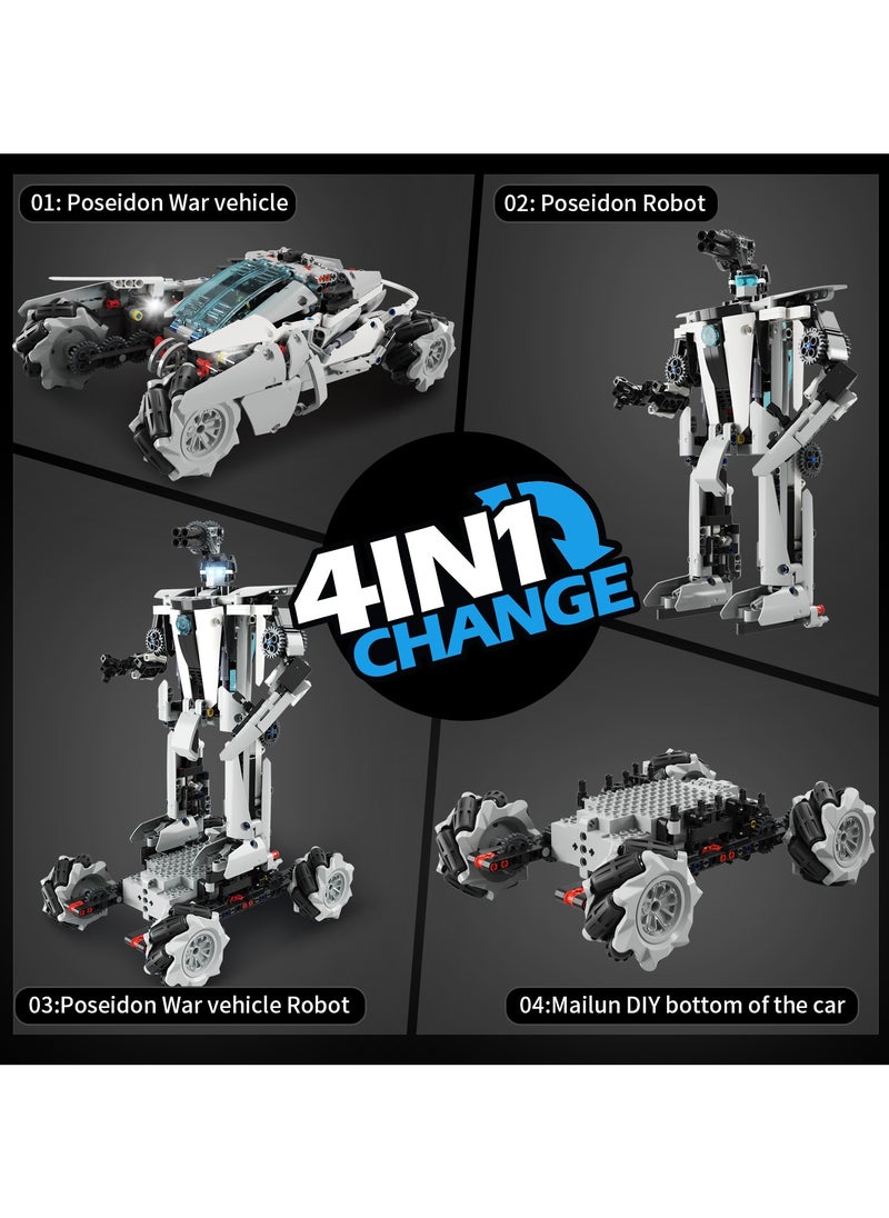 Generic 2 Ways Control STEAM 600+ Pcs 4 in 1 DIY Building Block Set Toys of STAR HUNTS  - Image 3