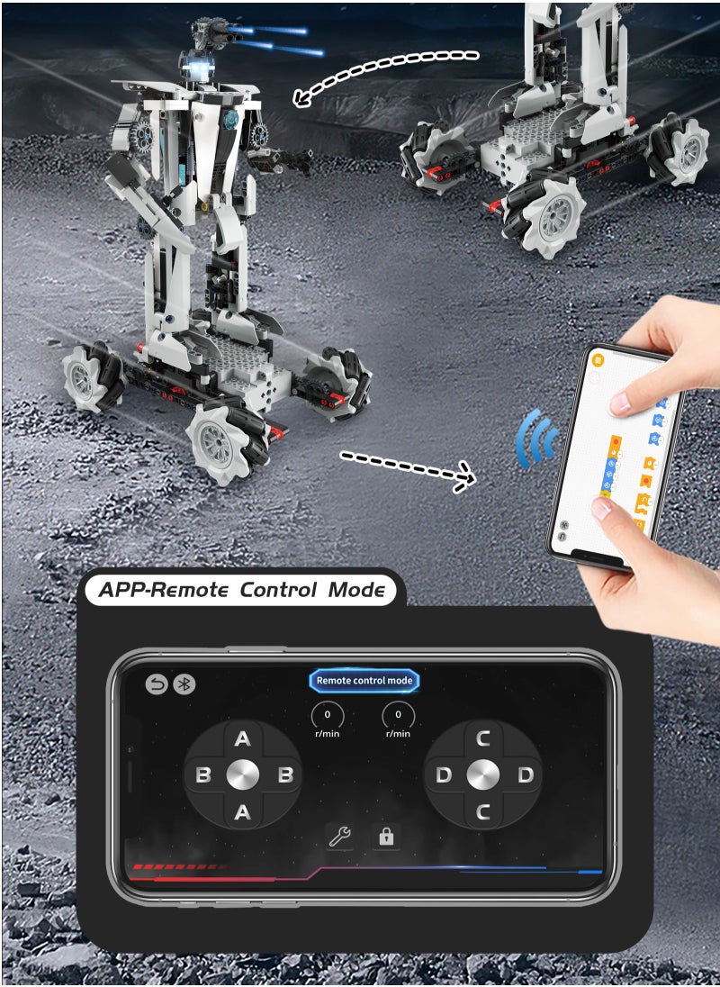 Generic - 2 Ways Control STEAM 600+ Pcs 4 in 1 DIY Building Block Set Toys of STAR HUNTS - Image 1