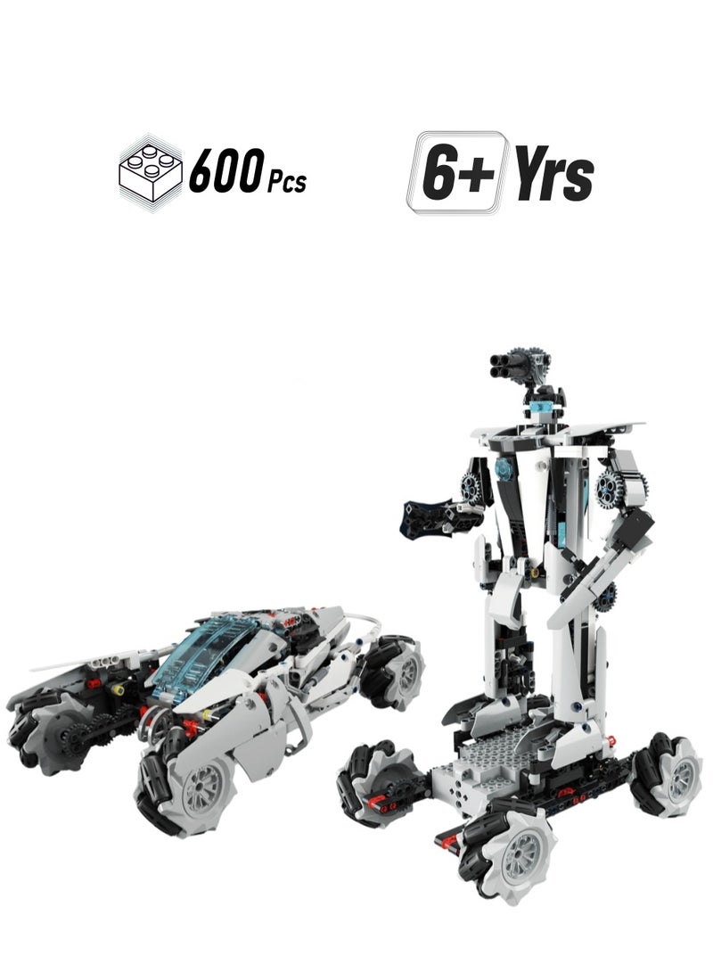 2 Ways Control STEAM 600+ Pcs 4 in 1 DIY Building Block Set Toys of STAR HUNTS  - Image 1