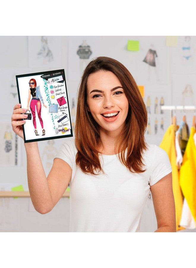 Canal Toys Style 4 Ever Fashion Design Studio, Design your own Fashions, Design Sheets with Stencils, Stickers, and Fabrics, Add Colors, Patterns, and Textures, All Organized in the Stylish Studio - Image 3