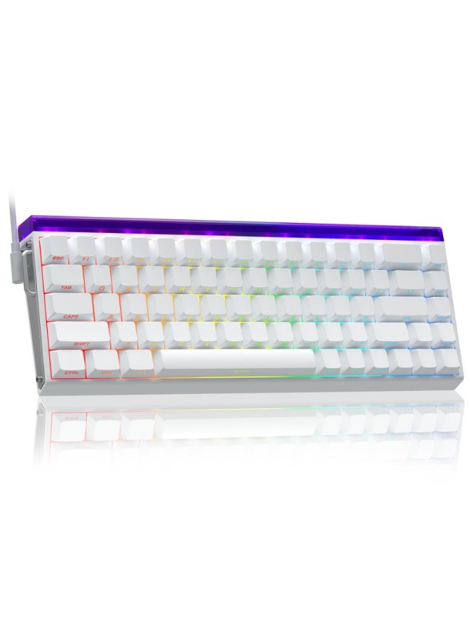 AULA HERO 68 HE Gaming Keyboard Wired, Hall Effect Magnetic Switch Keyboard with Adjustable Actuation, Rapid Trigger Mode, 8K Hz Polling Rate, 0.125ms Latency for PC/Mac Gamers  - Image 1