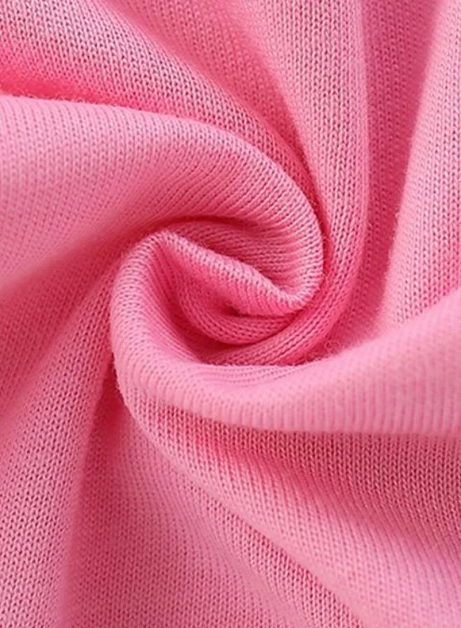 YUNIQEE Pink Crew Neck Long Sleeve Printed Top