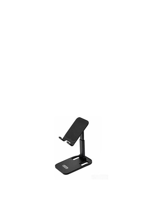 Go-Des High Quality Phone Stand, Desktop Lazy Bracket Foldable Extendable Phone Holder For Phone & Tablet - Black