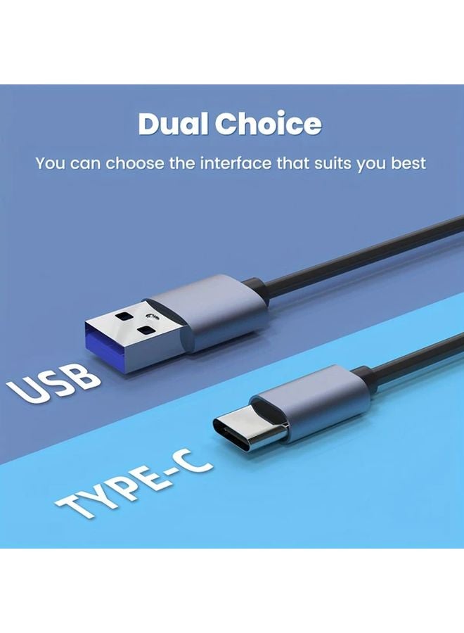 6 في 1 قارئ بطاقات USB من النوع C محول من النوع C لبطاقات SD وTF وXD وCF وM2 وMS لأجهزة الكمبيوتر والهواتف الذكية والأجهزة اللوحية - Image 3