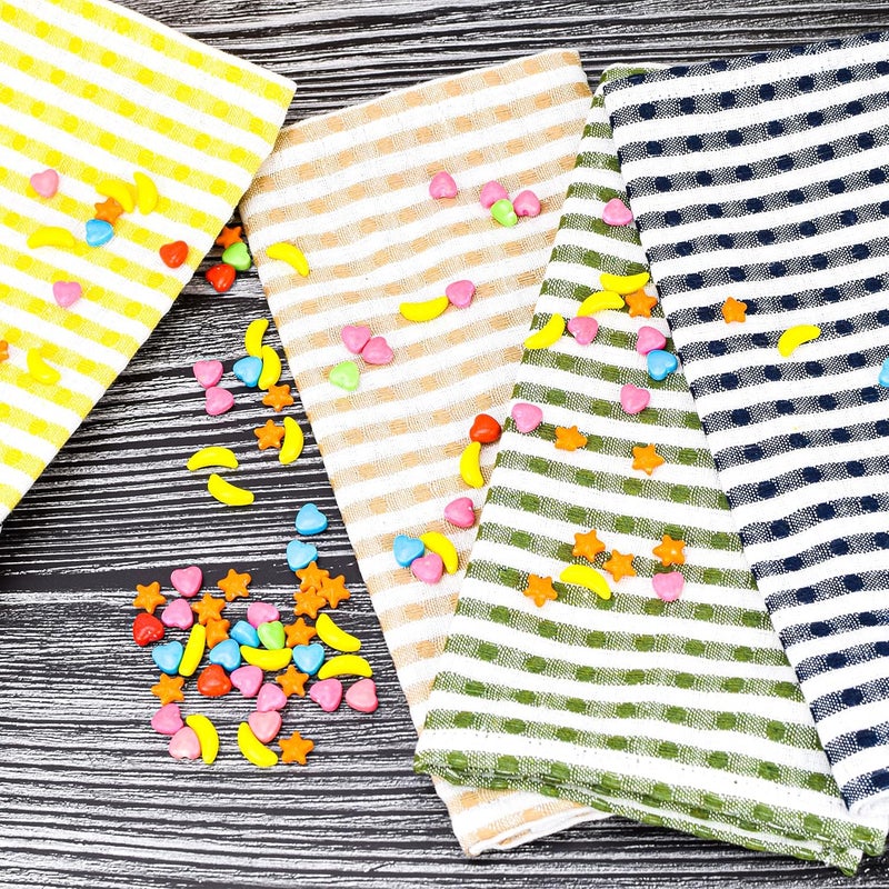 SAMI STUDIOS Kitchen Cleaning Napkin Super Value Pack, 100% Pure Cotton, Soft Absorbent, Daily Use, Large Size 25 X 35 Cm, Milano Stripes (Set Of 6 Pcs), Assorted - Image 5