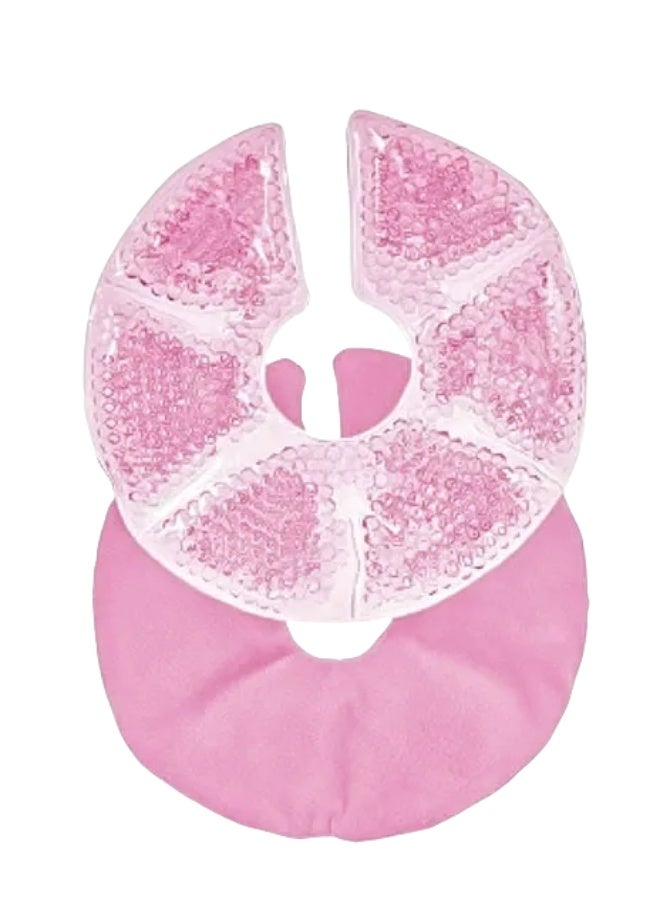 joybuy 2 Pieces Breast Therapy Ice Pack, Breastfeeding Gel Pad, Nursing Pain Relief for Mastitis, Nipple Pain Relief breastfeeding, plugged ducts, Lactation Pain, Engorgement and mastitis (Pink) - Image 4