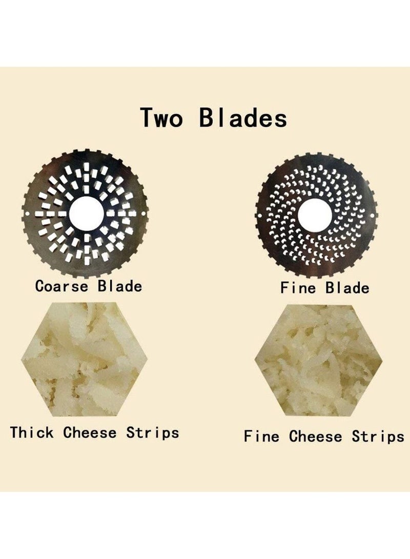 NIBEMINENT Stainless Steel Cheese Slicer with 2 Sharp Blades, Kitchen Tool Good Helper for Grate Cheese, Butter, Vegetables, Bread Grater, - Image 3