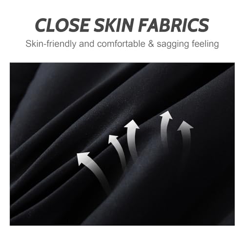 Decroom Lightweight Full Comforter Set with 2 Pillow Sham - 3 Pieces Set - Quilted Down Alternative Comforter/Duvet Insert for All Season - Black/Grey - Full Size - Image 5