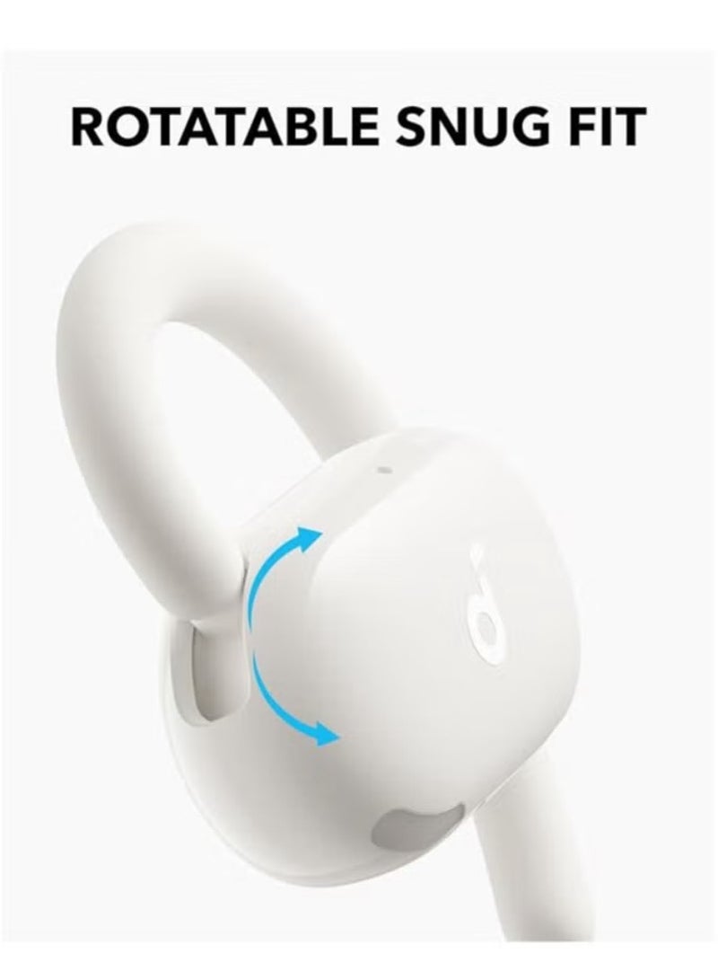 V20i by Anker Open-Ear Headphones, Adjustable Ear Hooks, Ultra-Comfort, Snug Fit, Powerful Sound, Clear Calls, IP55, LED Lights, 8H-36H Playtime, Bluetooth 5.4 Earbuds, Multipoint Connection White - Image 3