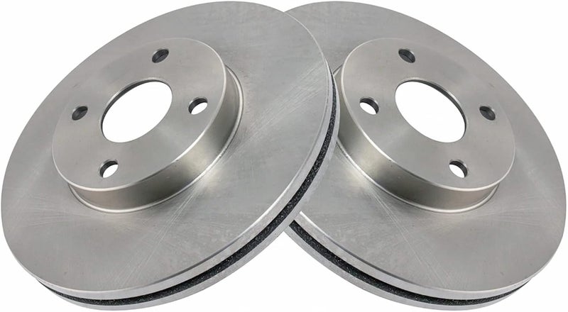 TRQ Front Brake Rotors Set Vented Compatible with 1999-2003 Mazda Protege - Image 3