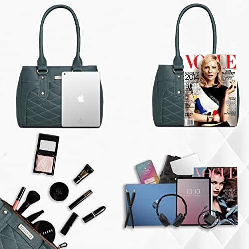 Fostelo Women's Paulie Satchel Tote Handbag for Women | Ladies Purse | Stylish Shoulder Bag | Gift For Women | Green - Image 4