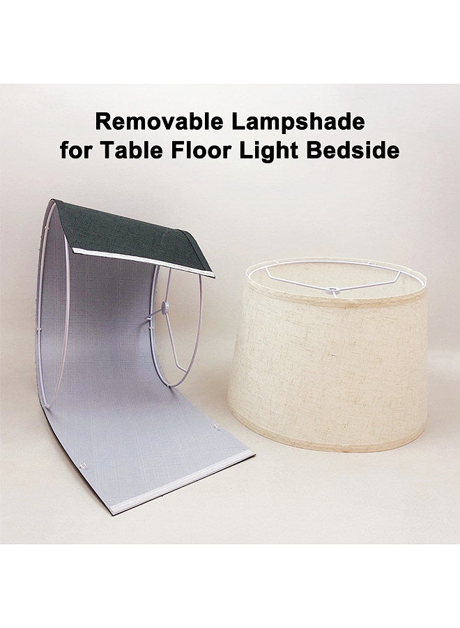 Removable Folding Linen Lampshade Cowl DIY Homemade Table Lamp Accessories for Table Floor Light Bedside  - Image 4